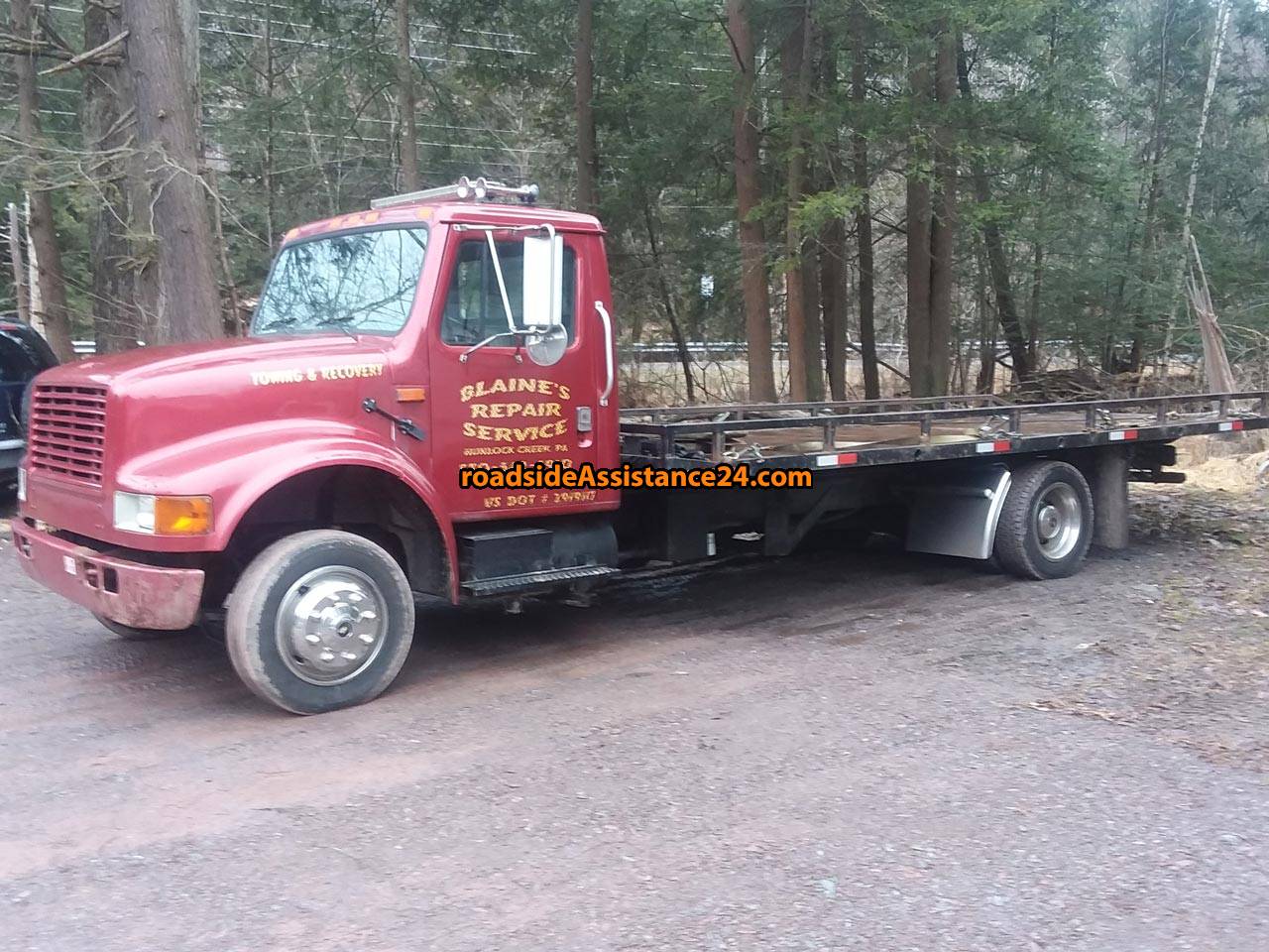 Towing Hunlock Creek