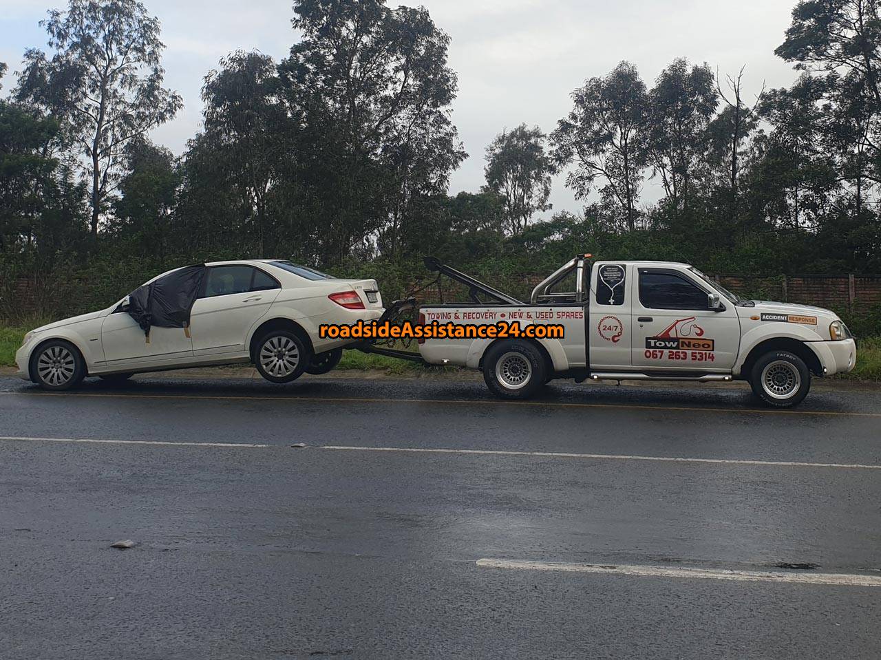 Towing near East London, South Africa