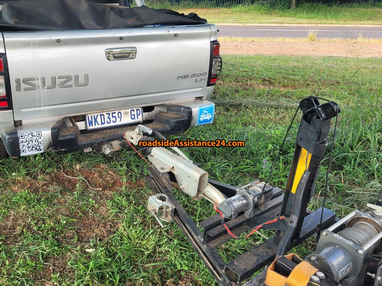 Towing near Roodeplaat, South Africa